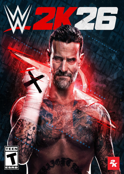 Portada de WWE 2K26 mostrando a una superestrella icónica con el cinturón de campeón