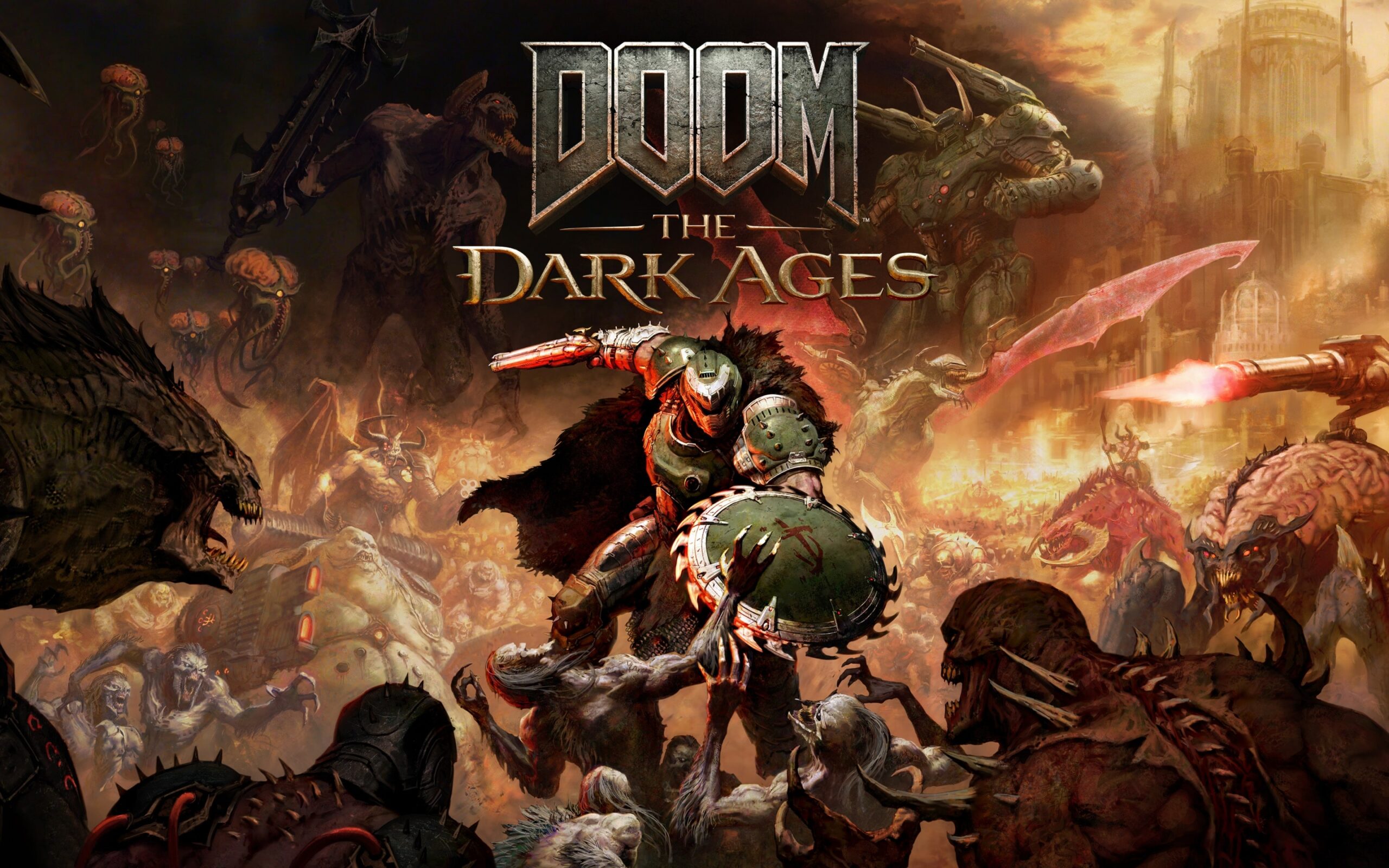 Portada oficial de DOOM The Dark Ages para PC en español