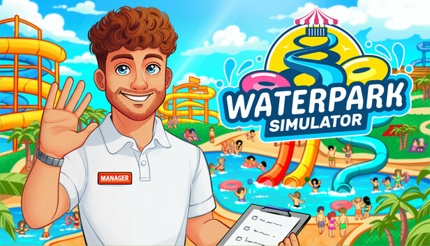 Portada oficial de Waterpark Simulator para PC en español
