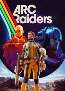 Personaje Raider frente a una estructura mecánica gigante en un entorno desértico para PC