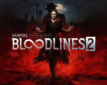 Vampire The Masquerade Bloodlines 2 – vampiro con ojos brillantes en una ciudad nocturna de Seattle.