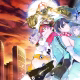 Digimon Story Time Stranger – protagonista junto a su Digimon frente a un portal temporal resplandeciente.